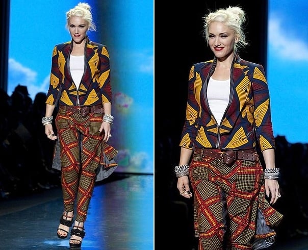 Gwen Stefani in Ankara pant suit