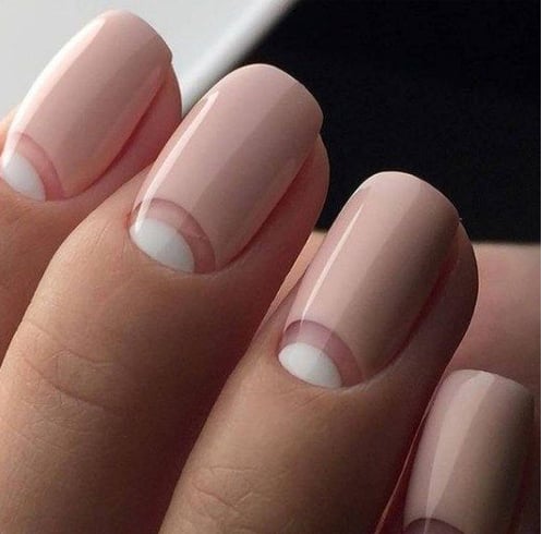 Half Moon Nail Art