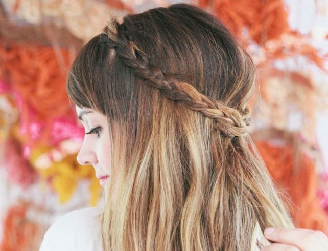 Half Up Messy Braid