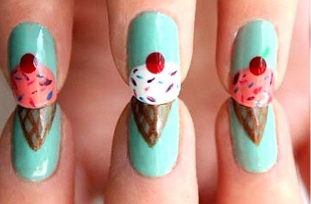 Ice cream Nail Art