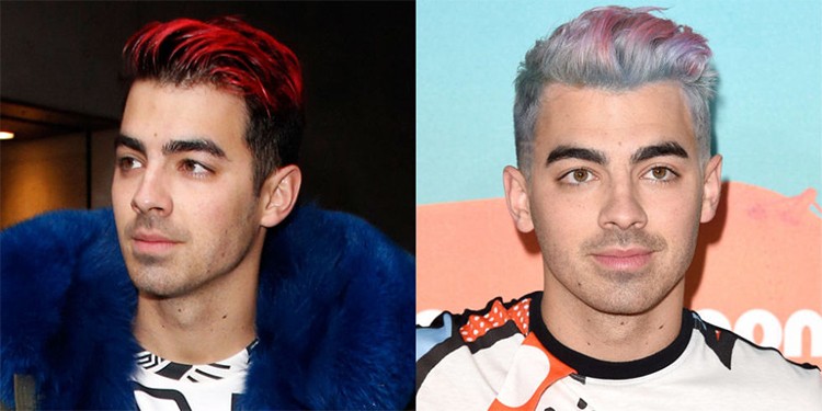 Joe Jonas hair transformations before and after