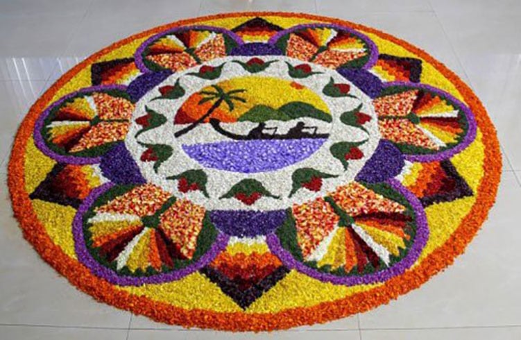 مدلهای طراحی Onam Pookalam