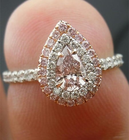 Pear Shaped Diamond Ring cut