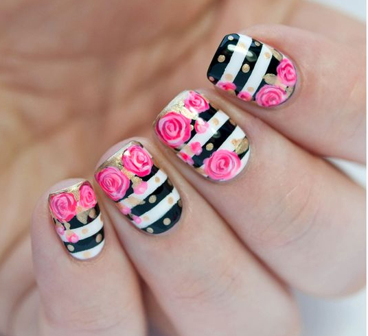 Roses Nail Art