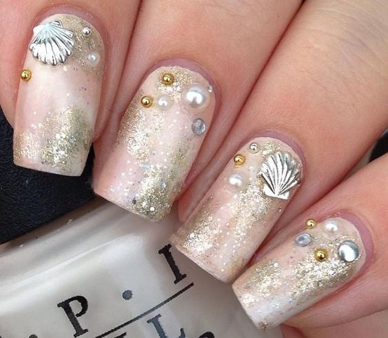 Sand Nail Art