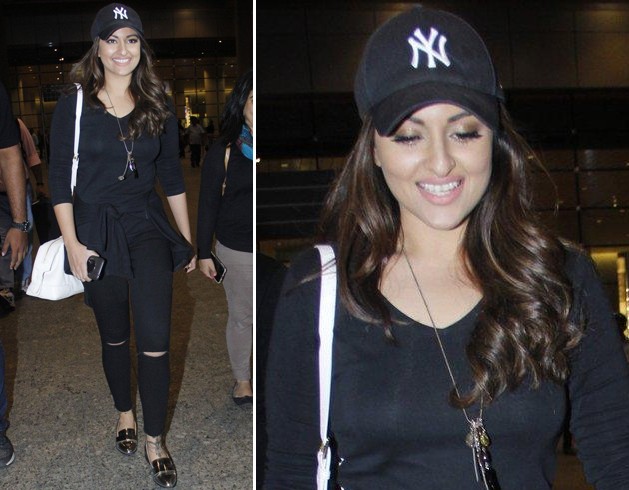 Sonakshi Sinha Airport Fashion