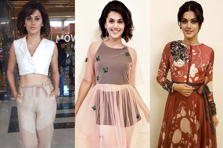 Tapsee Pannu Pink Promotions