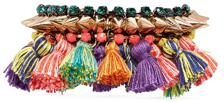 Tassle Pom Pom Spike Bracelet