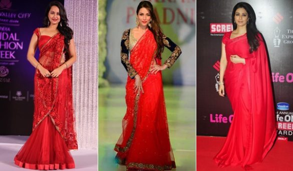 Bollywood Red Saree