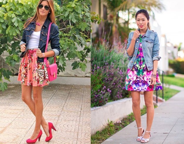 floral skater skirts