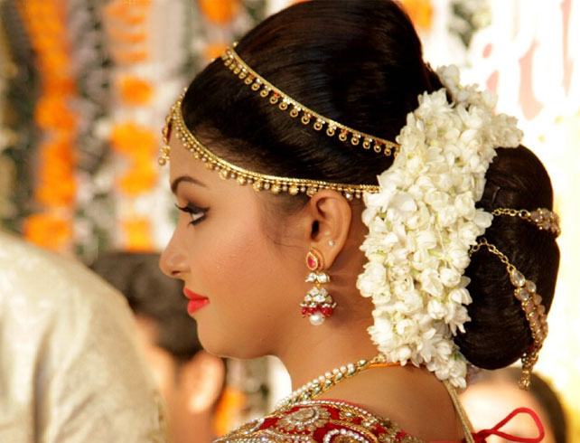 Indian Bridal Hairstyles For Reception, Wedding Function, Party