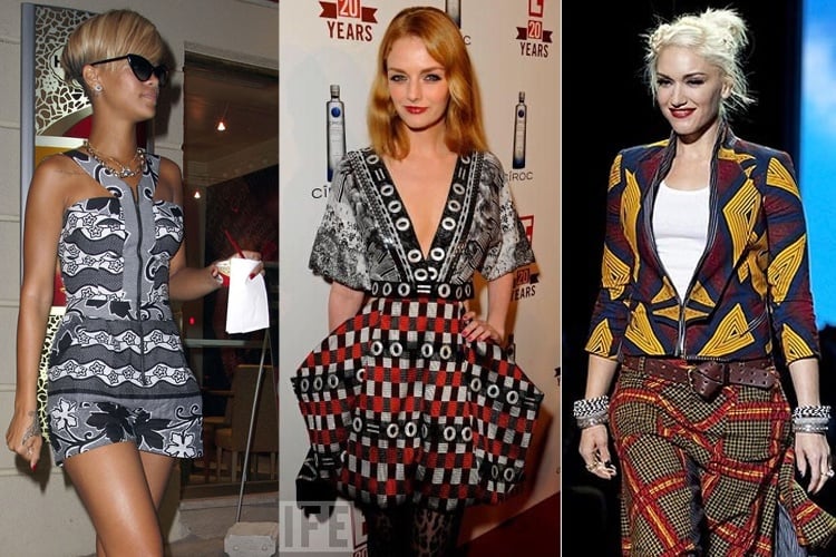 Hollywood Celebrities In Ankara Print