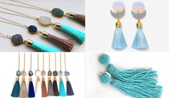 how to wear a tassel necklace
