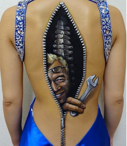 3D Spine Tattoos