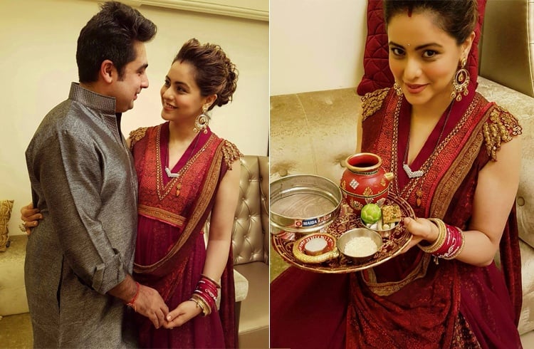 Aamna Sharif Dresses For Karva Chauth