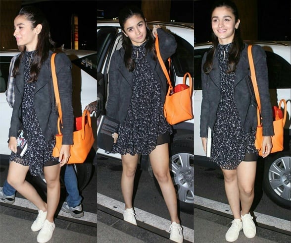 Alia Bhatt Airport Fashion