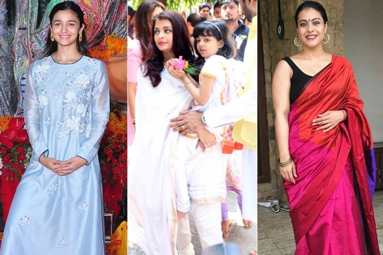 B-Town Beauties At Durga Puja