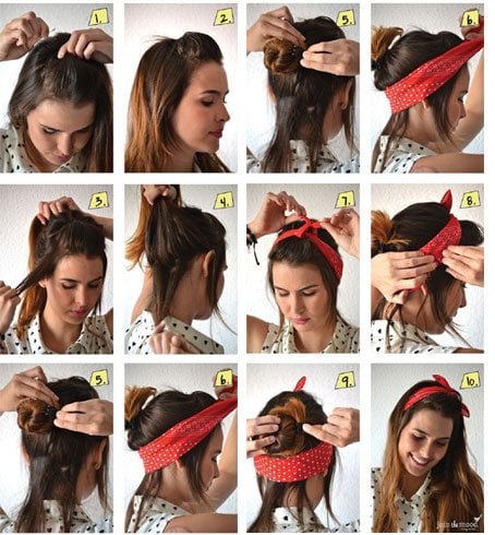 11 Different Ways to Style Your Hair Using Headbands  ThriveNaija  Bandana  hairstyles Bandana hairstyles for long hair Scarf hairstyles