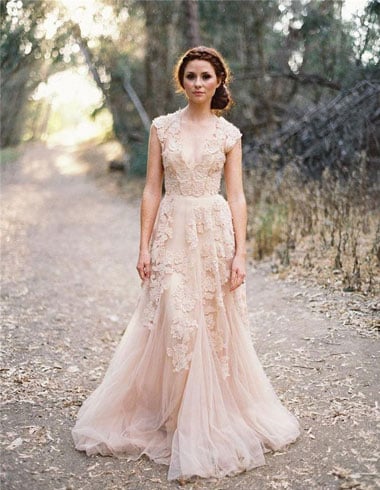 Champagne Pink Prom Dresses