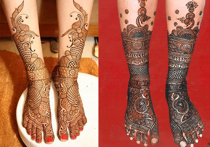 15+ Mehandi Designs für die Beine: Die perfekte Liste für eine Braut zu sein!  