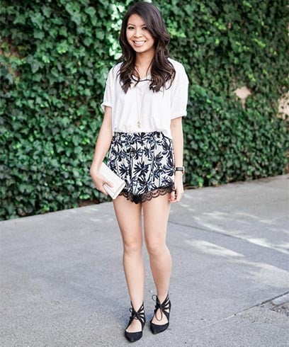 High Waisted Floral Shorts Style