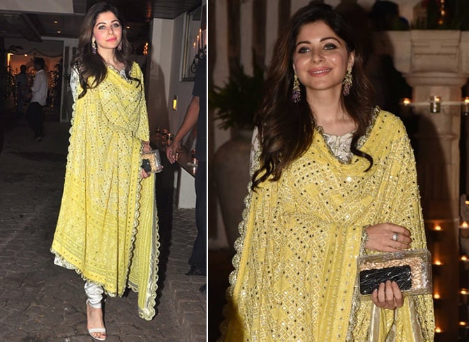 Kanika Kapoor Dresses For Karva Chauth