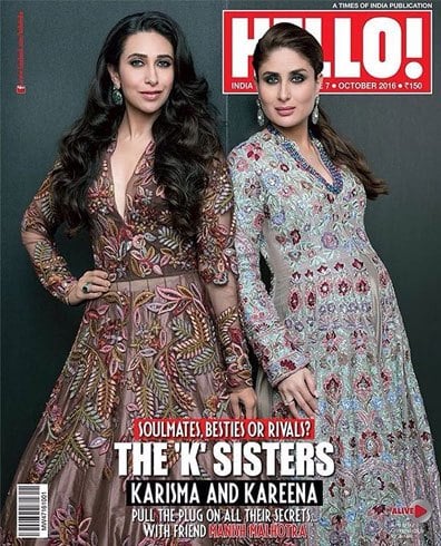 karisma and kareena kapoor on hello