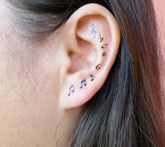 Music Tattoo On Your Ears