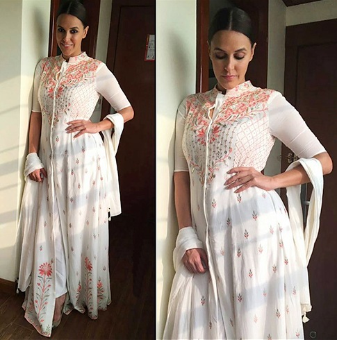 Neha Dhupia In Anita Dongre