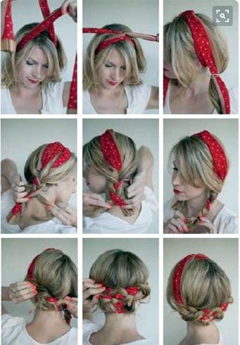 Pigtails Hairstyle With A Bandana Twist