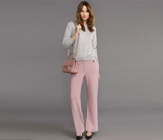m&s wide leg jersey trousers
