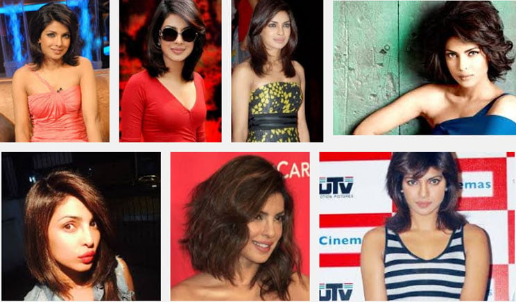 Priyanka Chopra short hairstyles