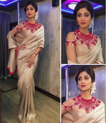 Shilpa Shetty Manish Malhotra Saree