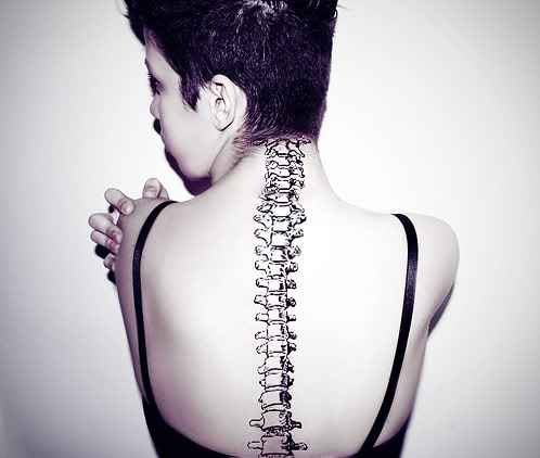 Skeleton Spine Tattoo
