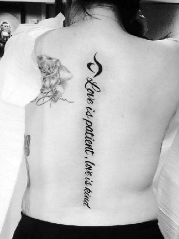 Spine tattoo quotes