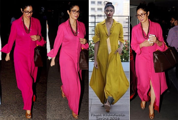 Sridevi Airport Fashion