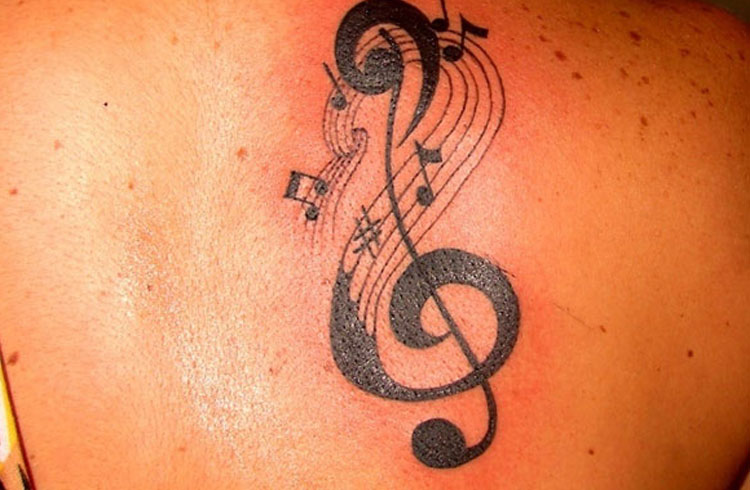 Treble clef Tattoo