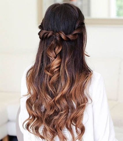 Twisted Half Up Hairstyle
