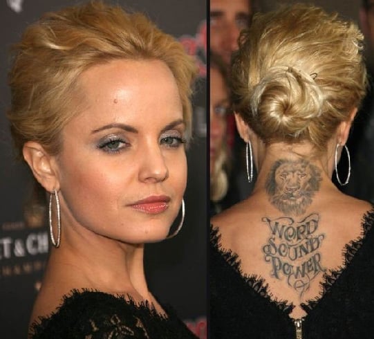 Upper Spine Tattoo