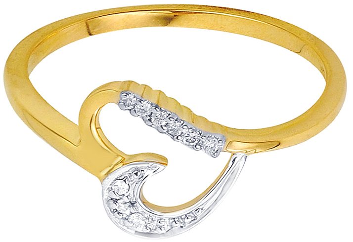 Asmi Gold Ring With Diamonds