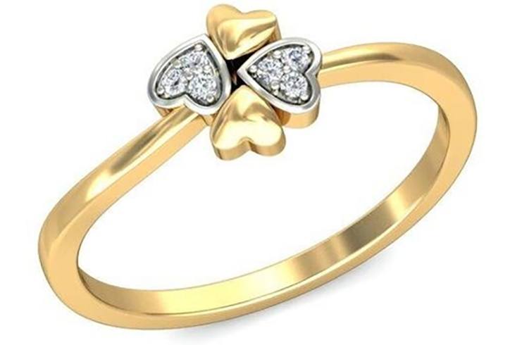 Belle Diamante Gold Rings With Diamonds