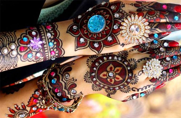 Colorful Mehndi Design