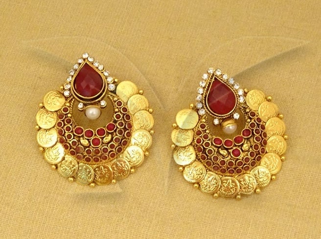 Temple Design Earrings