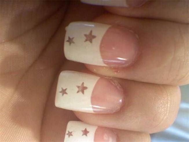 White French Tip Nailart