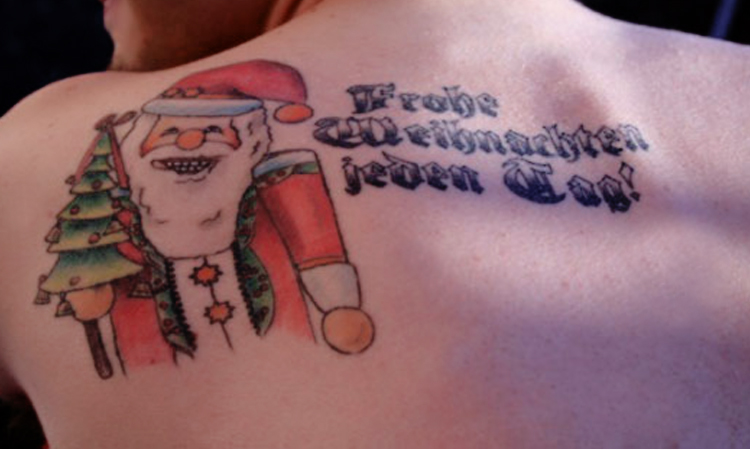 Christmas Message Tattoos