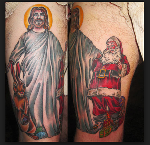 Christmas Santa Claus Tattoos