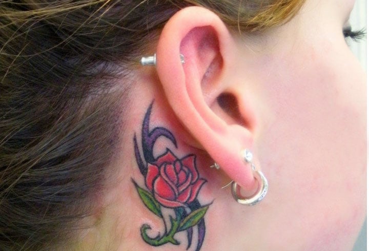 Ear Tattoos For Girls