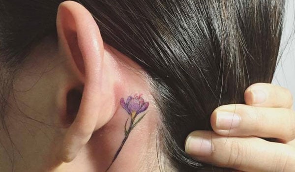 22 Super Pretty Behind The Ear Tattoo Ideas To Inspire Your Next Ink