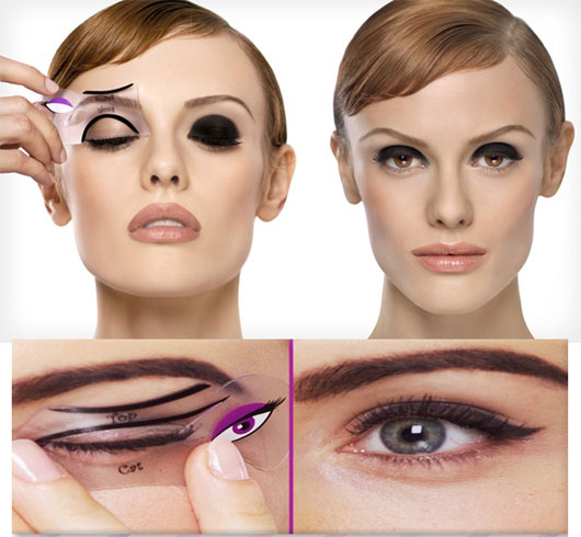 Eyeliner Stencil For Metallic Smokey Eyes