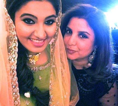 Farah Khan with the gorgeous bride